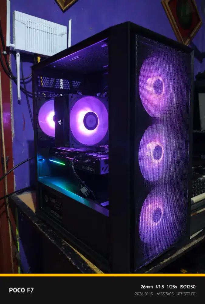 pc gaming 2k ryzen 5 5600 ram 32gb ssd 1tb vga 16gb ( garansi on )