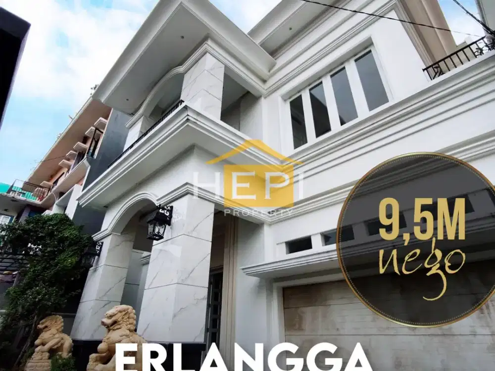 Dijual rumah mewah kondisi baru gress di Jl Erlangga, Semarang