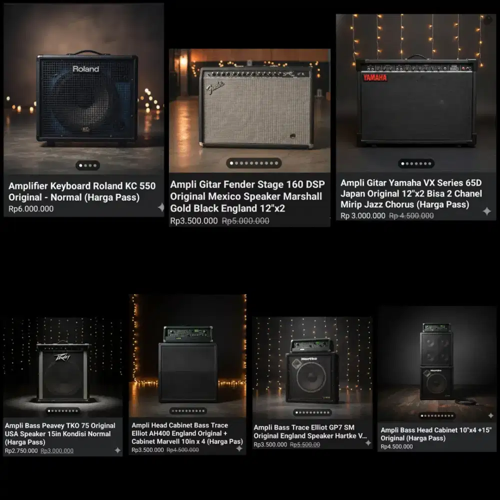 Ampli Gitar Bass Keyboard Drum Elektrik