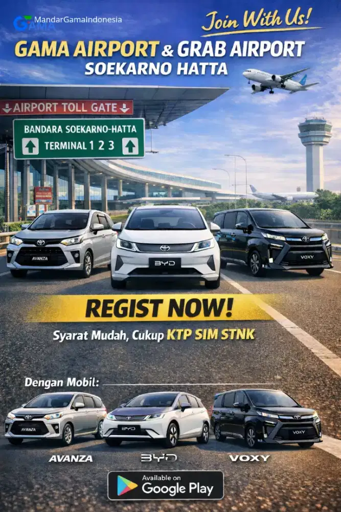 Bergabung bersama kami Gama Grab airport!!