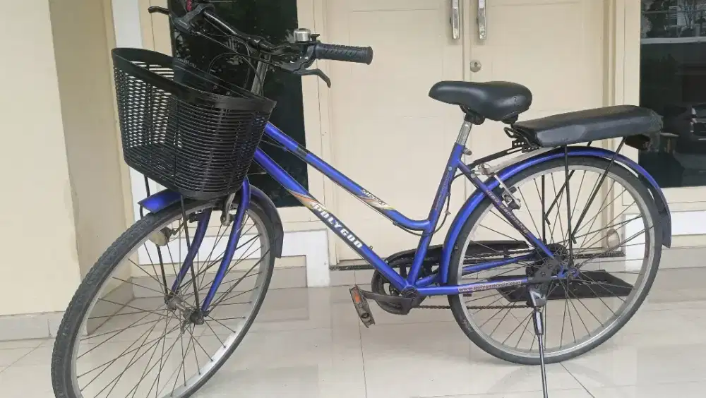 Sepeda Ladies Polygon Sierra uk 26 ORI + Keranjang + Boncengan + Lampu