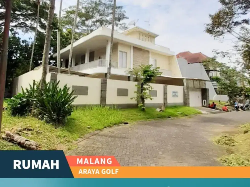 Rumah Hook Kawasan Elit di Araya Golf Blimbing Malang