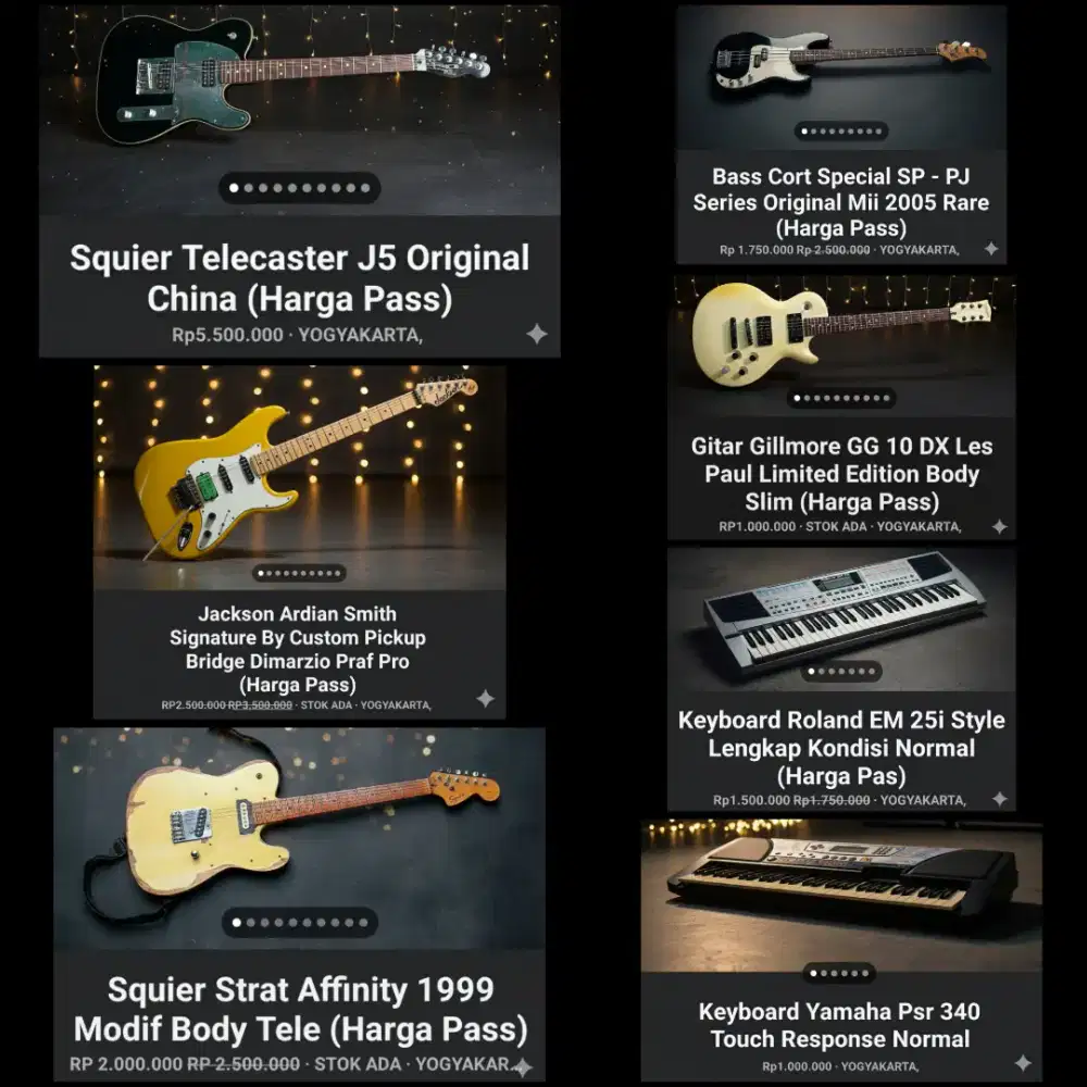 Gitar Elektrik Squier Jackson Gillmore - Bass Elektrik Cort (Original)