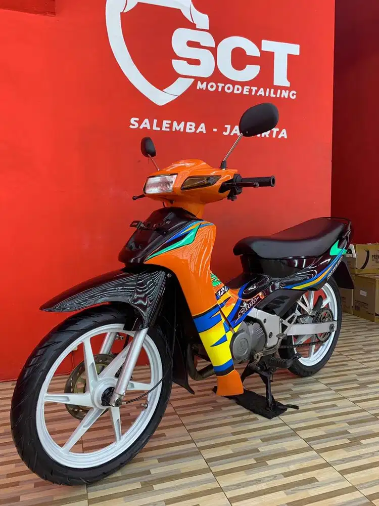 Satria Lumba R120 2 Tak Hitam Orange 2003