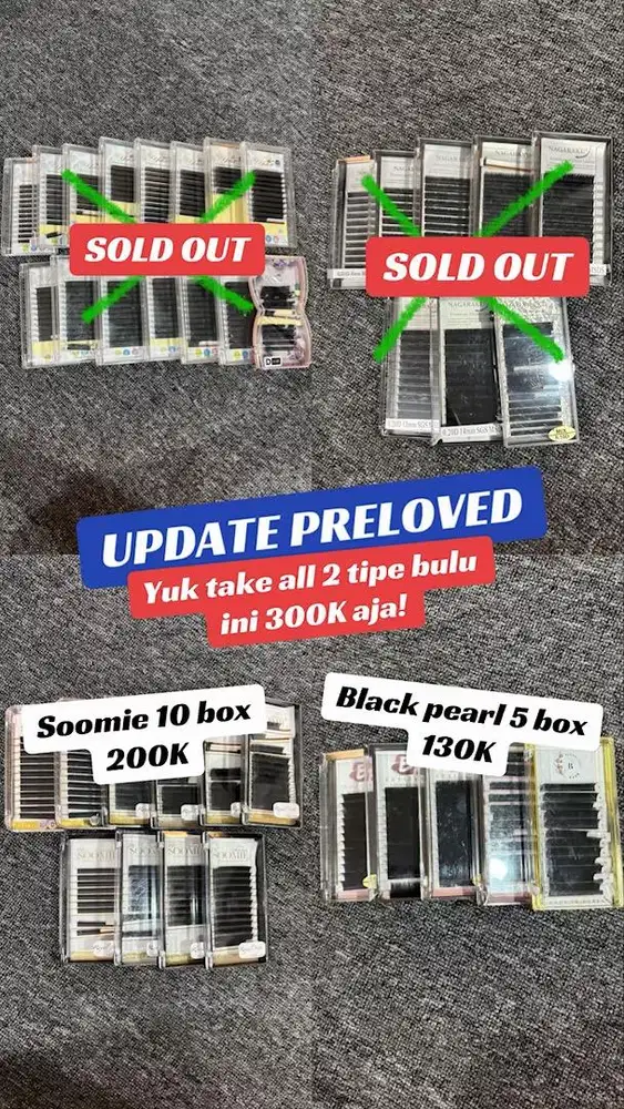 Preloved bulu eyelash extention