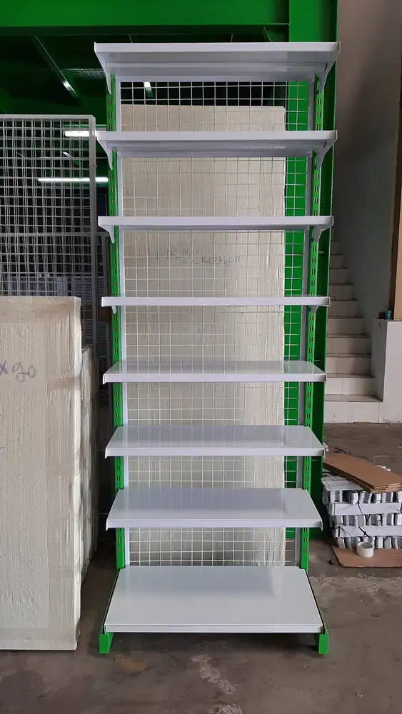 RAK GONDOLA T. 240 CM x 70 PREMIUM BEBAS CUSTOM HARGA TERJANGKAU