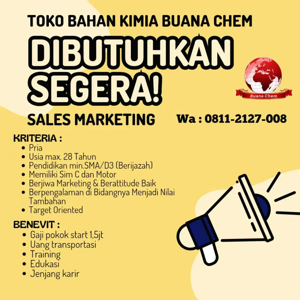 Lowongan kerja sales
