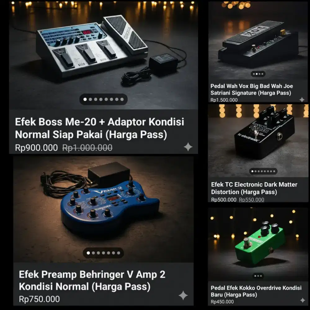 Efek Gitar Boss Vox Behringer TC Electronic