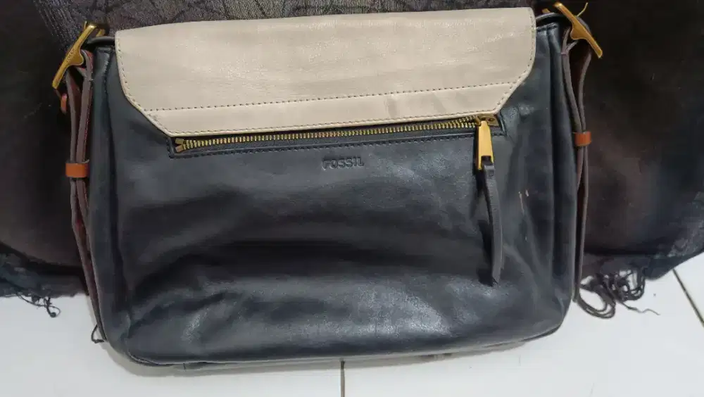 Tas Fossil Harper ORI Leather Slingbag Selempang Cewe