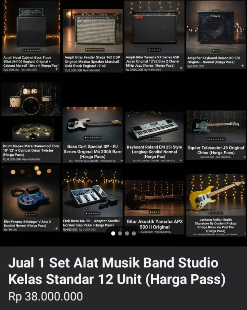 Alat Band Studio Musik 1 Set Speak Standar