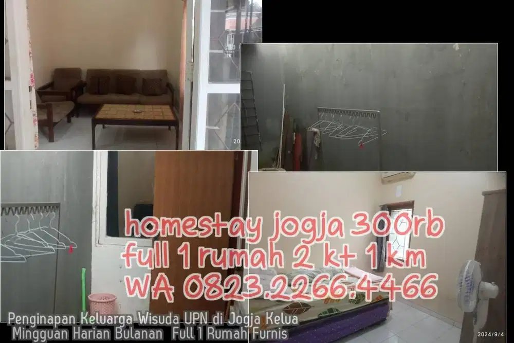 Penginapan Keluarga Wisuda UPN di Jogja Kelua Mingguan Harian Bulanan