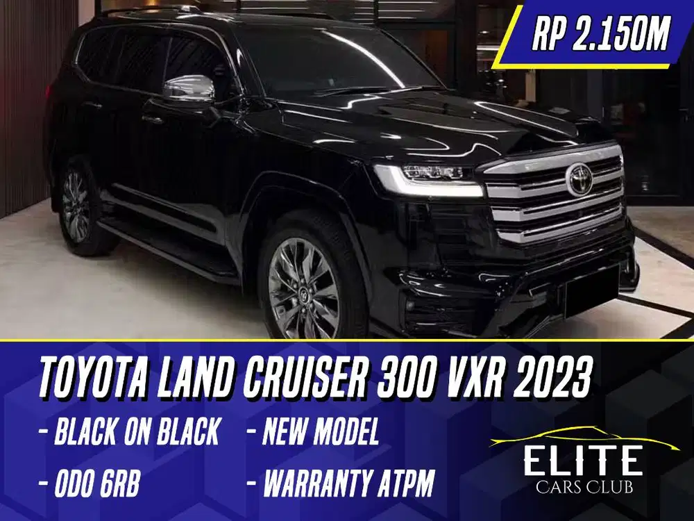 Toyota Land Cruiser 300 VXR 2023 Black Hitam LC LC300 300VXR VX R