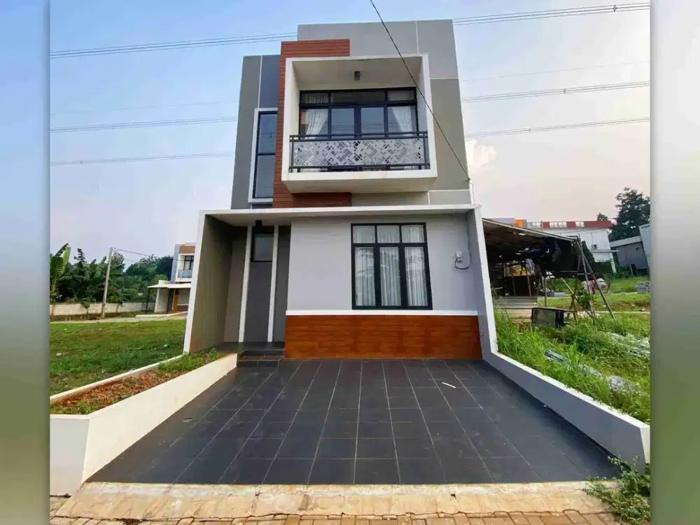 Di Jual Rumah Modern Lingkungan Nyaman dan Asri, Lokasi Strategis di Cinangka Depok