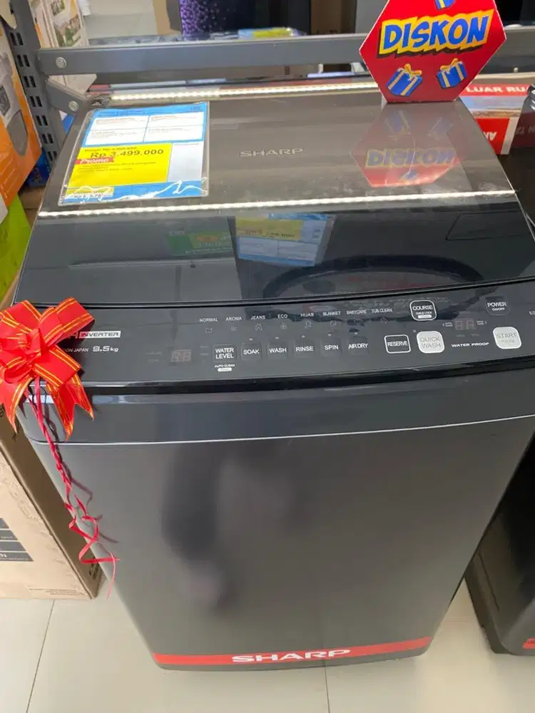 Bisa cicilan mesin cuci sharp 9.5 kg promo cicilan bunga 0%