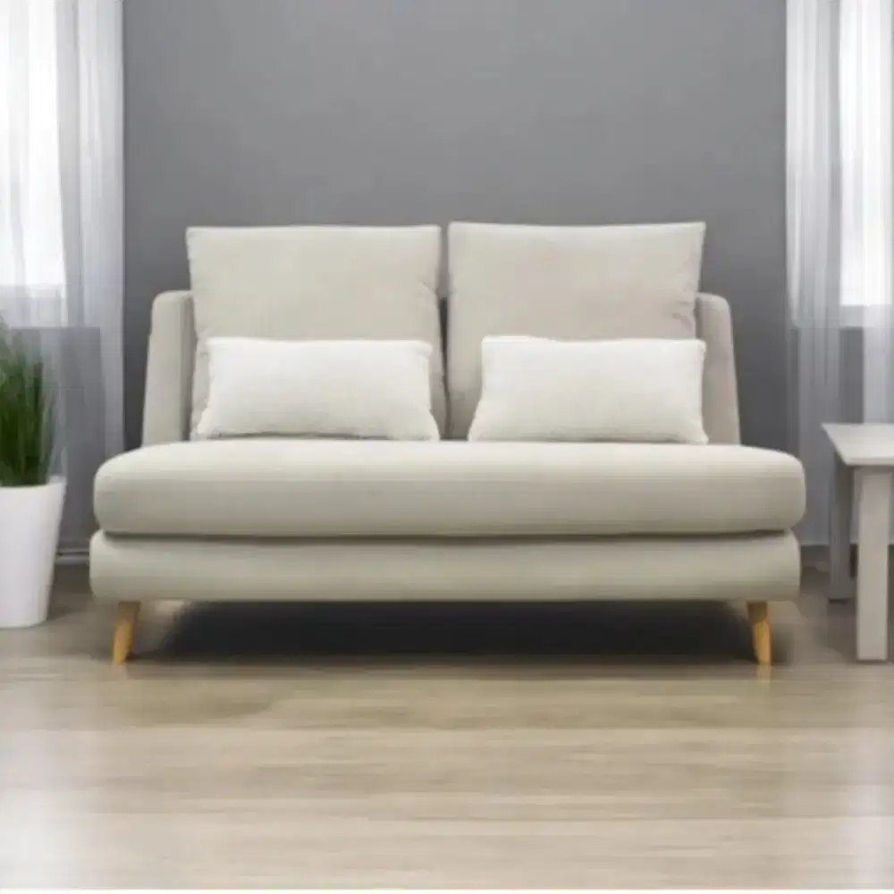 SELMA GAVIN SOFA FABRIC 2 SEATER - KREM BEIGE