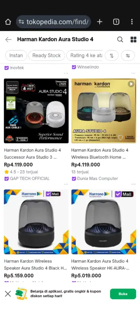 HARMAN KARDON AURA STUDIO 4