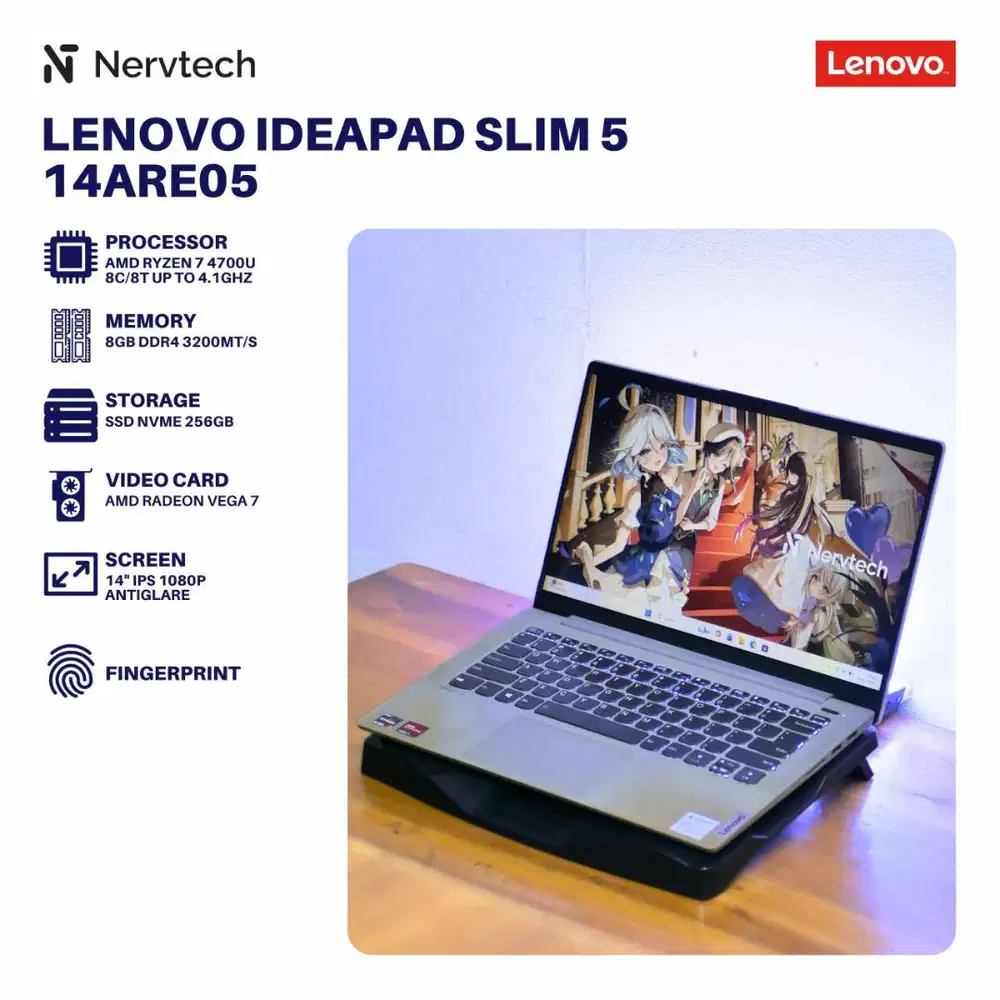 Lenovo IdeaPad 5 14ARE05 Ryzen 7 4700U 8GB/256GB Fingerprint