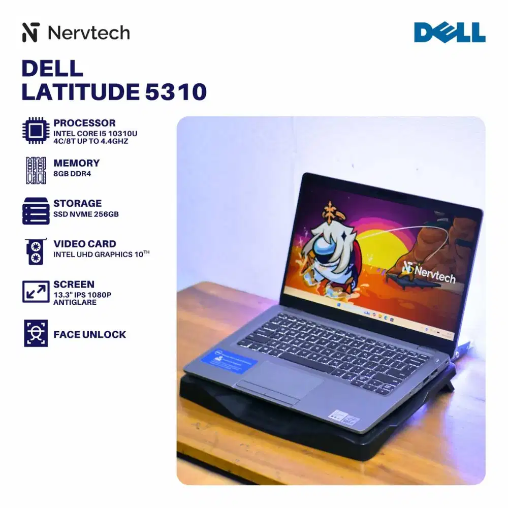 Dell Latitude 5310 Core i5 10310U 8GB/256GB 13 inch 1080p Face Unlock