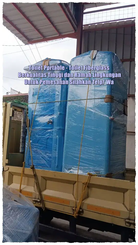 Toilet Outdoor, WC Portable, Toilet Modern Mudah Dipindahkan Ready Sto