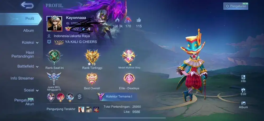 Akunn ML mau pensi aja