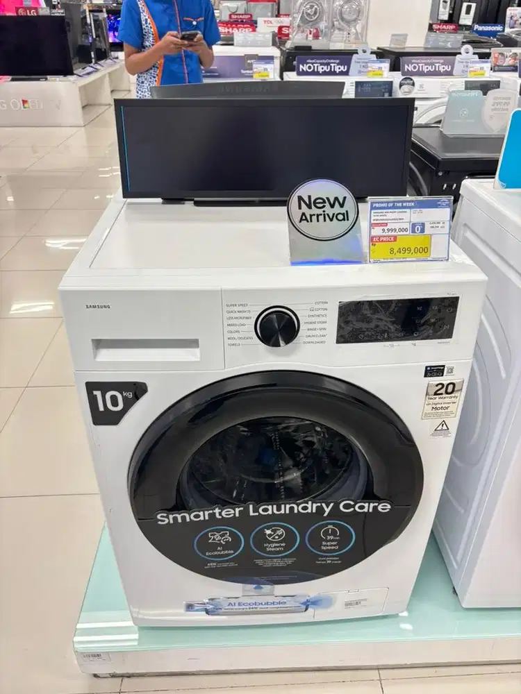 SAMSUNG WM FRONT LOADING 10kg WHITE