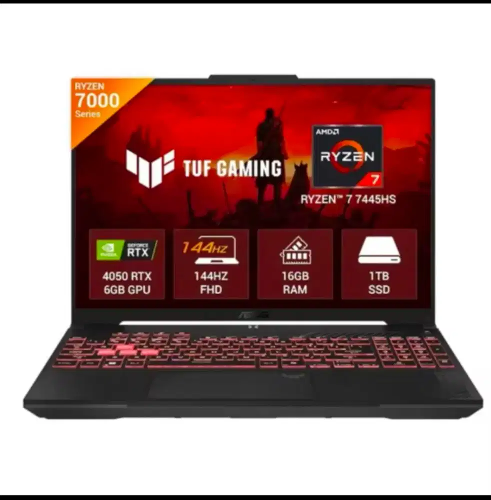 ASUS TUF GAMING A16 FA607NUG AMD RYZEN 7 7445HS 16GB DDR5 512GB