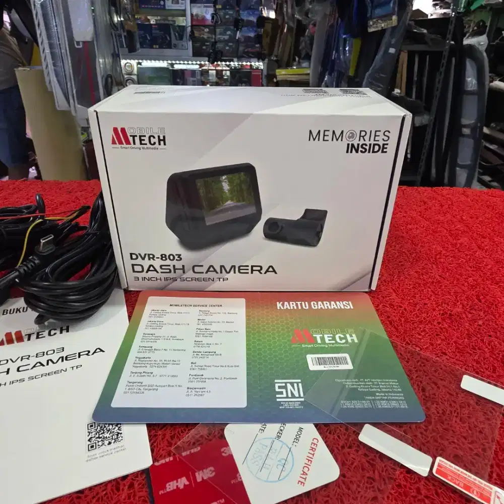 MTECH DVR-803 DASH IPS SCREEN TP Dual Camera, Front 4K + Rear 1080p