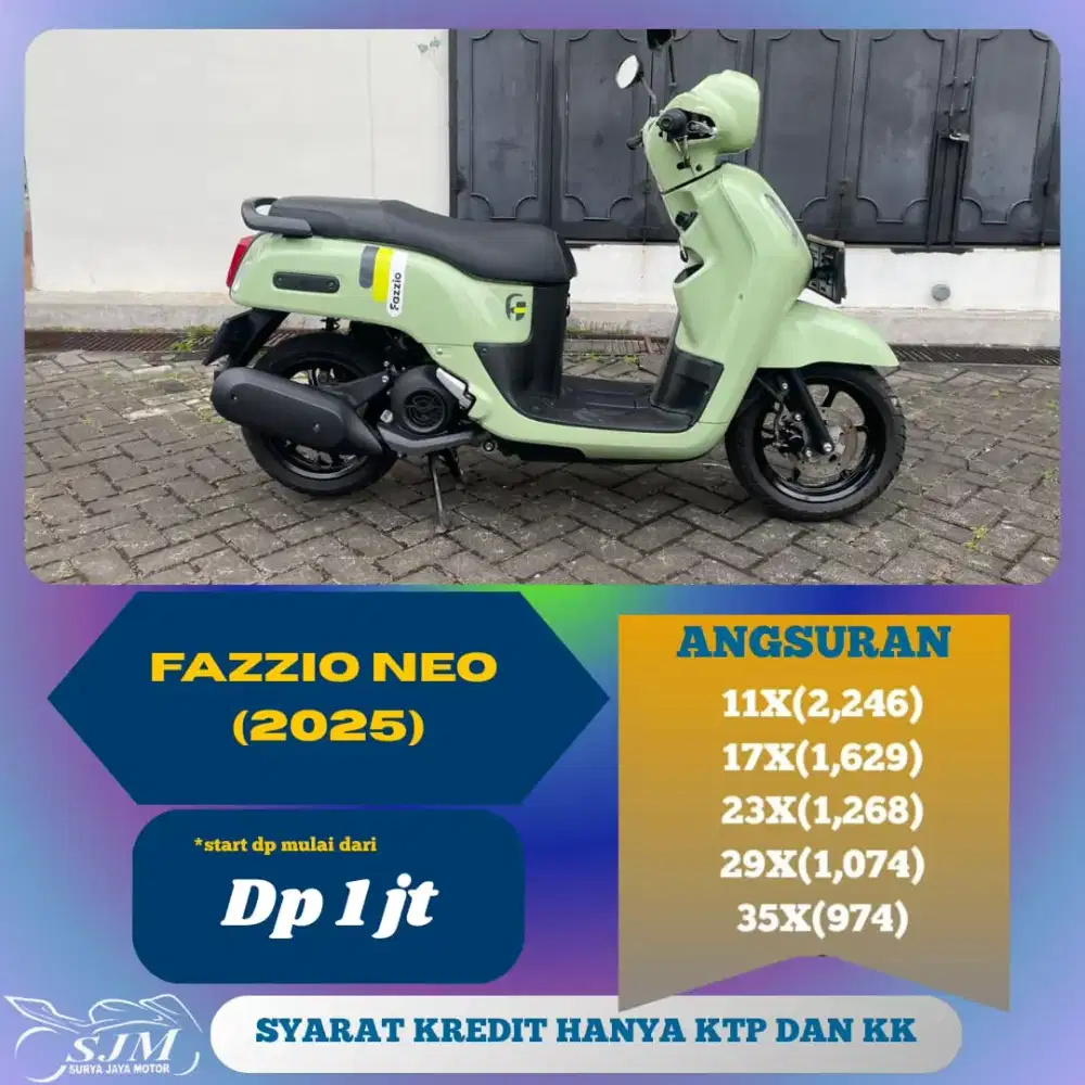 YAMAHA FAZZIO NEO 2025 CASH & KREDIT