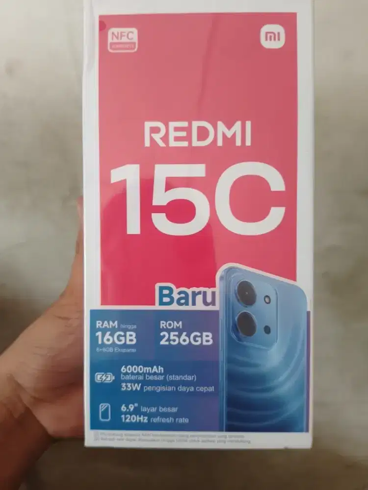 New redmi 15c 8/256 garansi resmi