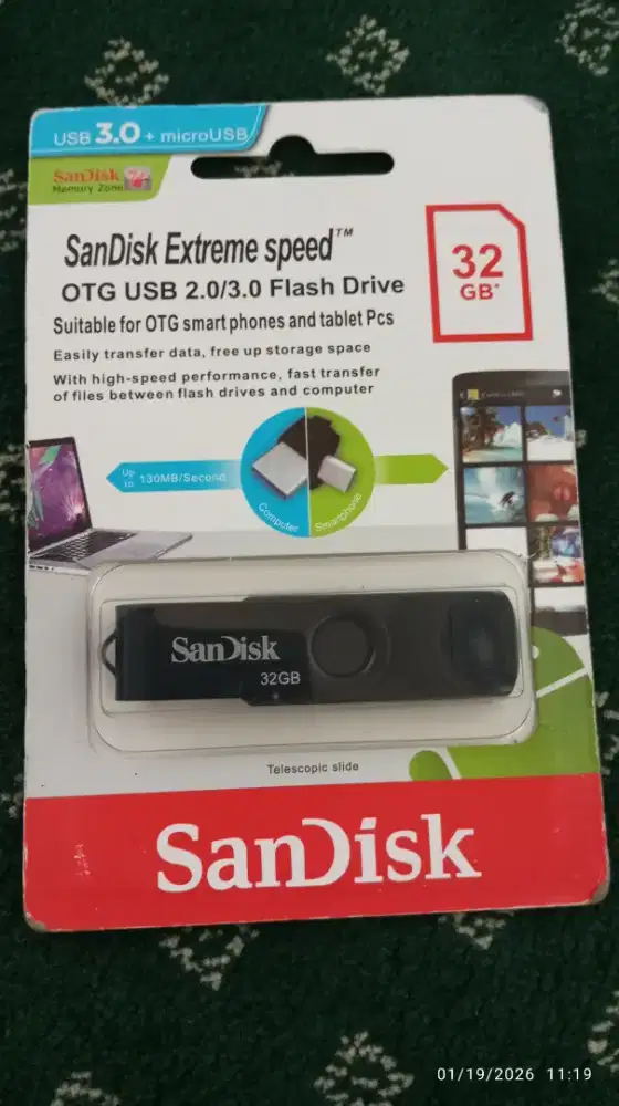 Flash Disk 32GB SanDisk Ultra Dual Drive m.30