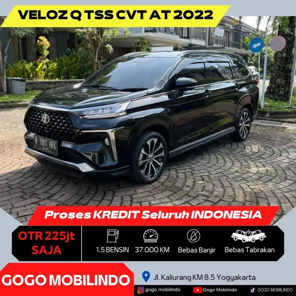 Toyota All New Veloz Q TSS CVT Matic 2022 DP Minim Kredit Murah Xenia