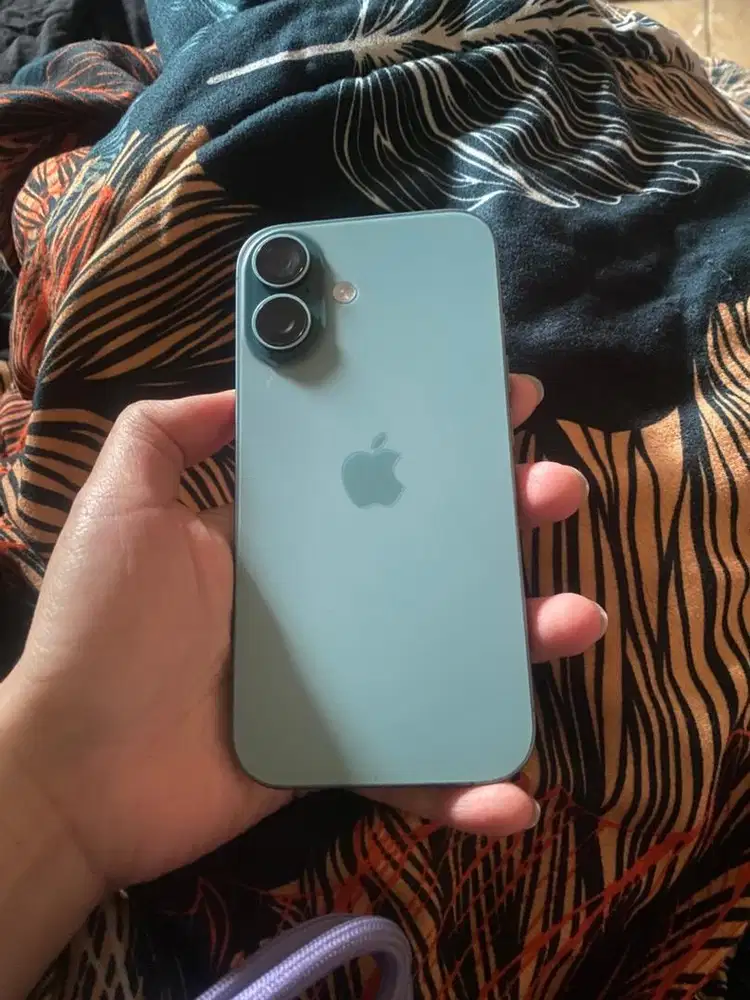 ex ibox iphone 16 128 gb teal garansi on