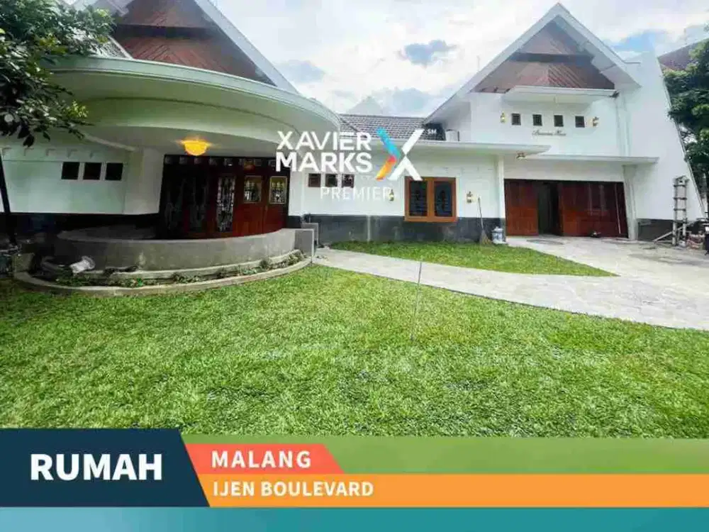 DIJUAL RUMAH KLASIK MEWAH SANGAT TERAWAT DI IJEN BOULEVARD KOTA MALANG