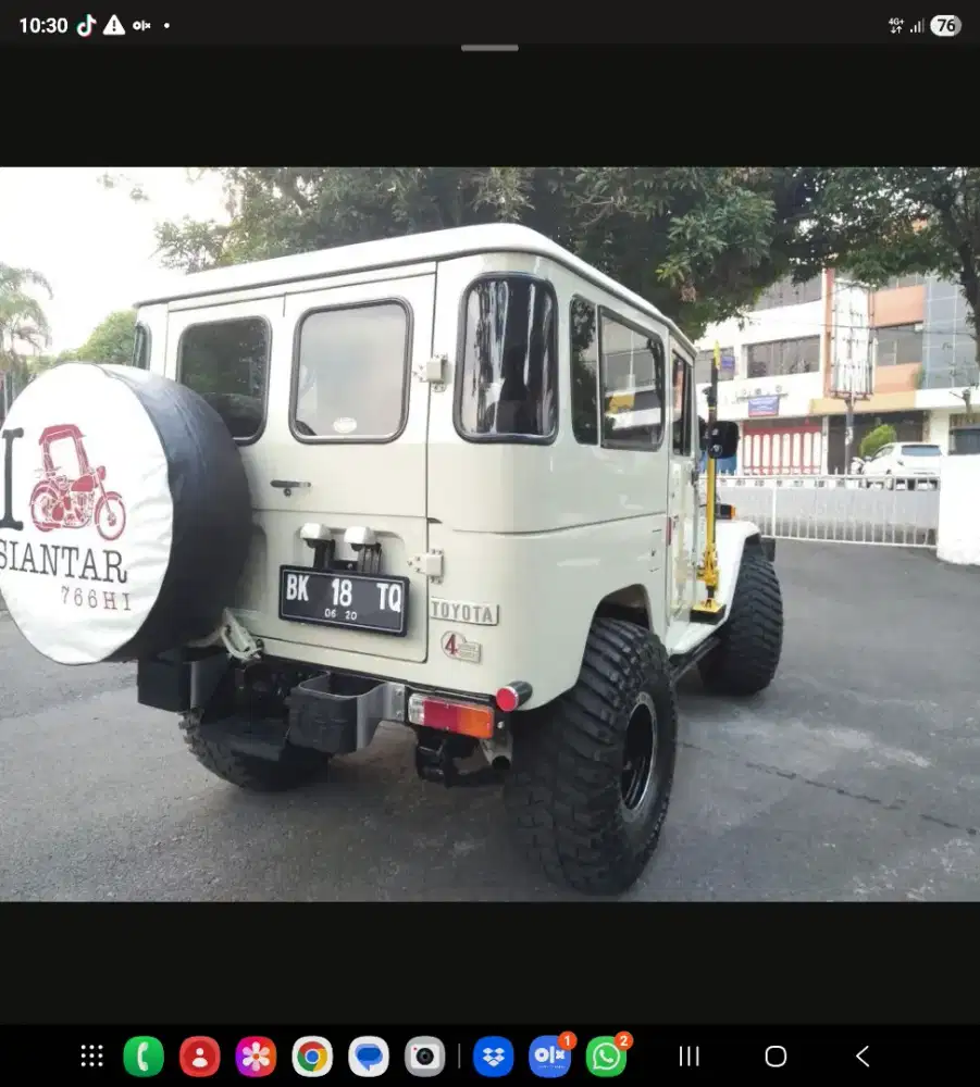 Jual Hardtop Full Modifikasi FJ40 Bensin Manual Full Restorasi Plat D