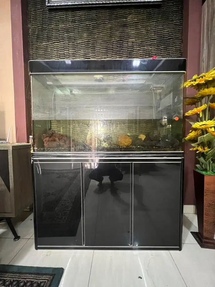 AQUARIUM ikan + 3 rak