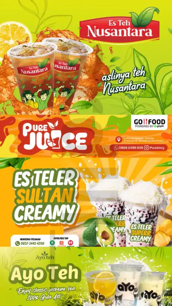 Jasa Desain Spanduk, kartu nama, undangan dll