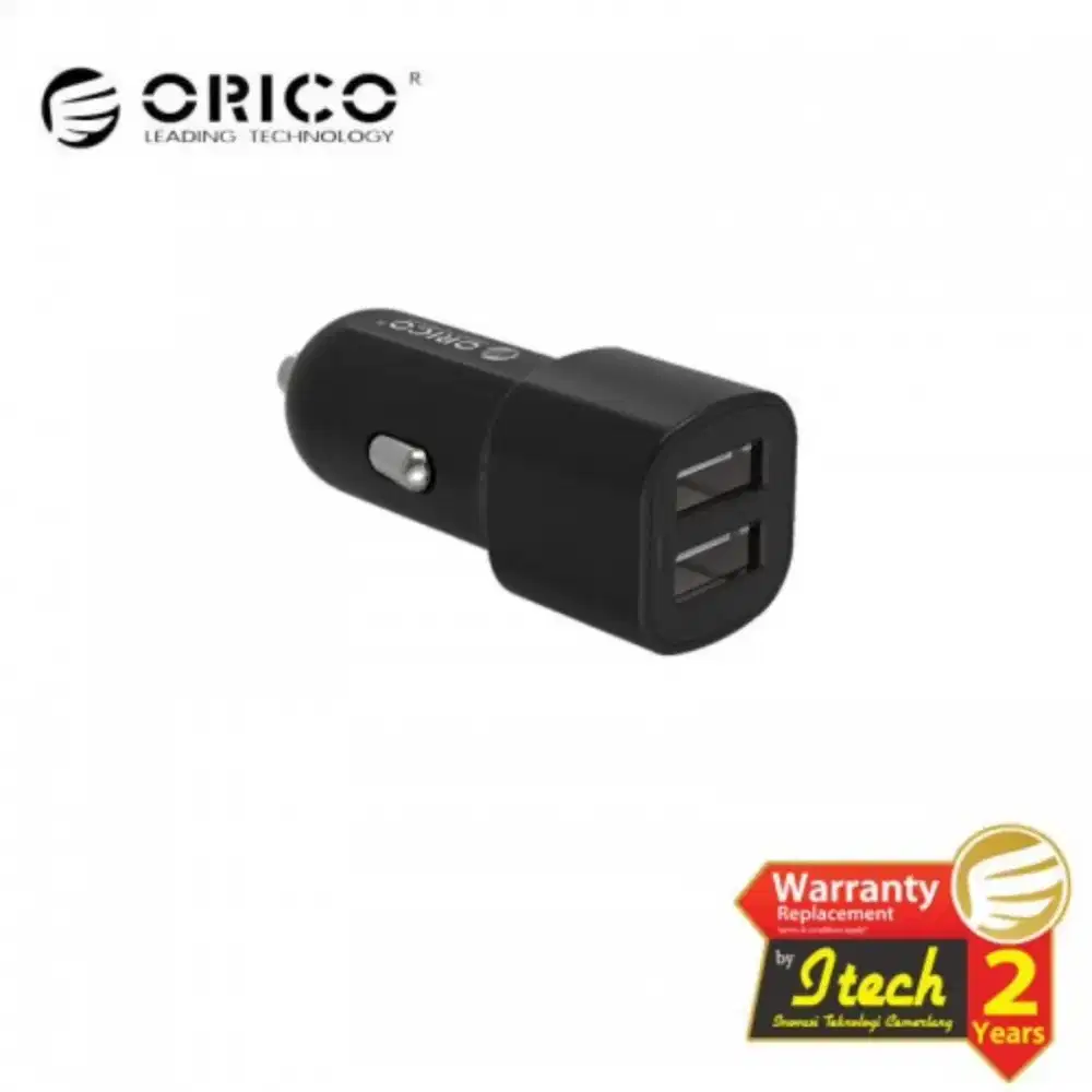 Charger Mobil ORICO UCL-2U Car Charger 2 Port USB 2.4A Max 3.4A