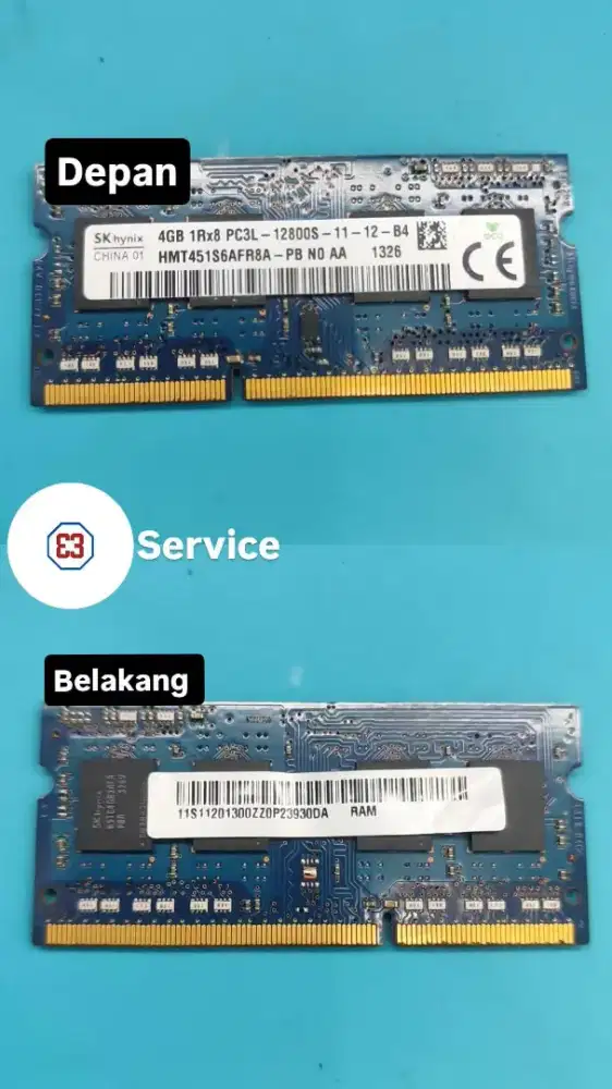 Ram DDR3 DDR3L PC3L 12800S/4GB