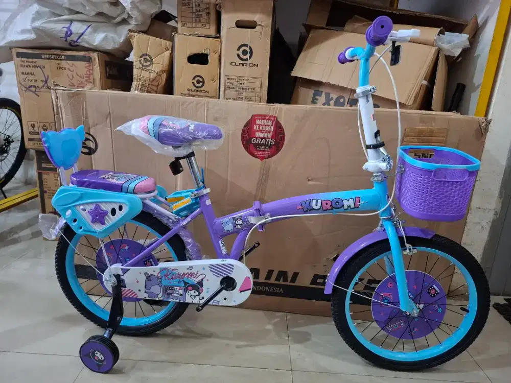 SEPEDA ANAK SEPEDA LIPAT 18 INCH KUROMI PMB
