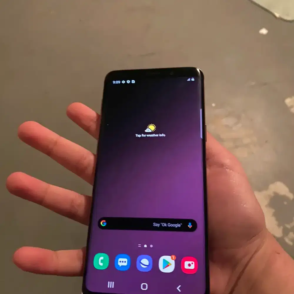 Dijual HP Flagship Samsung S9 Plus Ram 6/128 Greess Mulus Like New