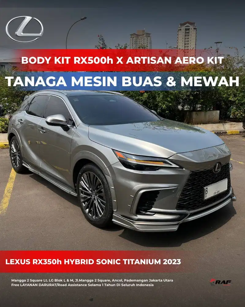 LEXUS RX350h LUXURY HYBRID UPGRADE RX500h LOOKS 2023 SONIC TITANIUM