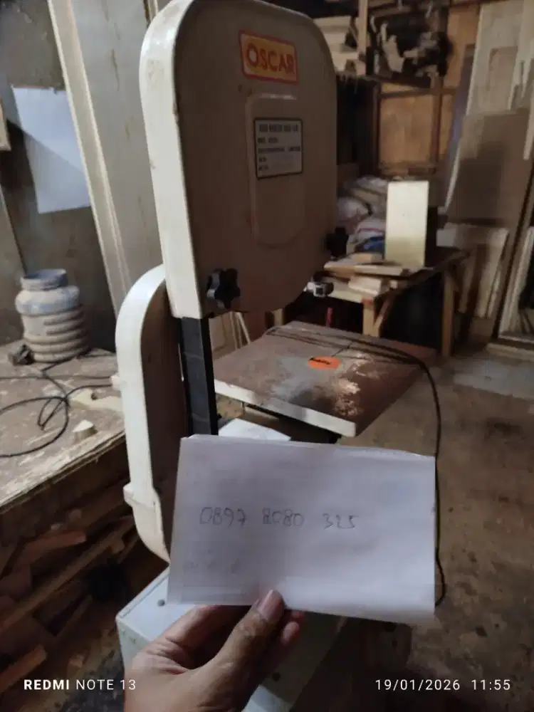 mesin bandsaw oscar 14 inc (jarang pakai)