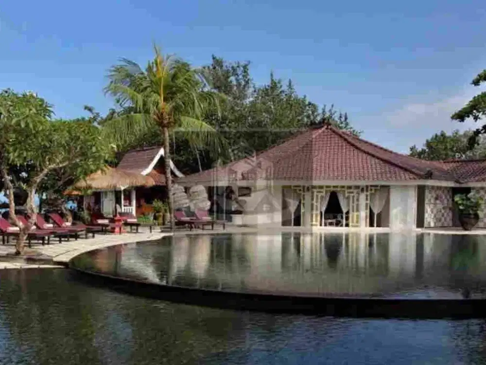 DIJUAL MURAH HOTEL RESORT AKTIF BINTANG 4 PINGGIR PANTAI DI JIMBARAN - BALI