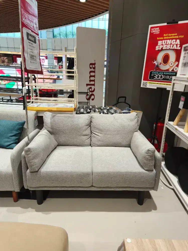 Sofa Tamu 2 Seater Baru Murah
