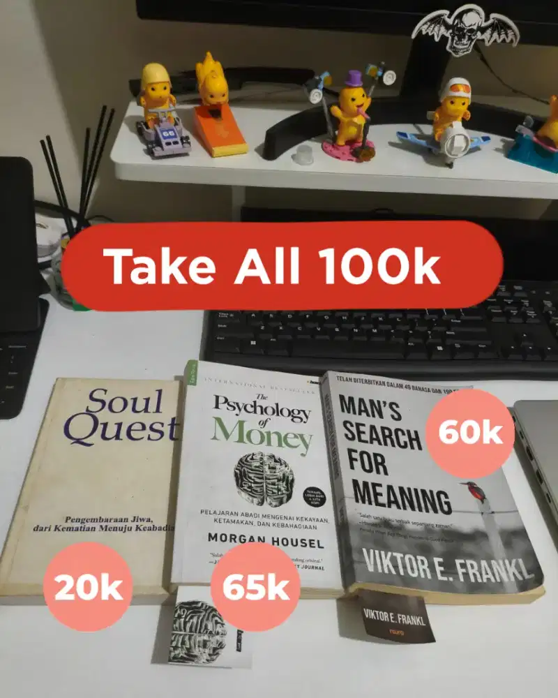 The Psychology of Money, Man's Search For Meaning Novel Buku Preloved