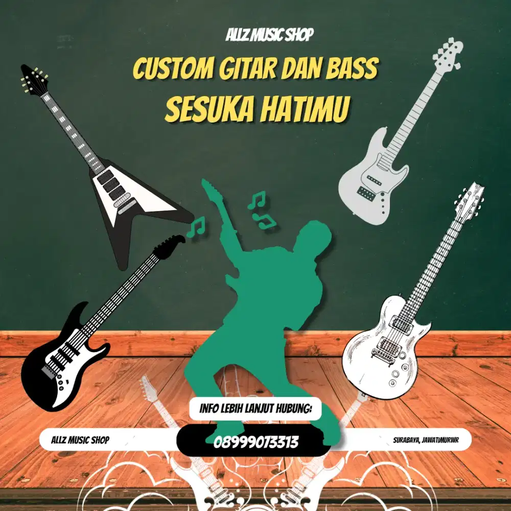 Gitar dan bass listrik custom