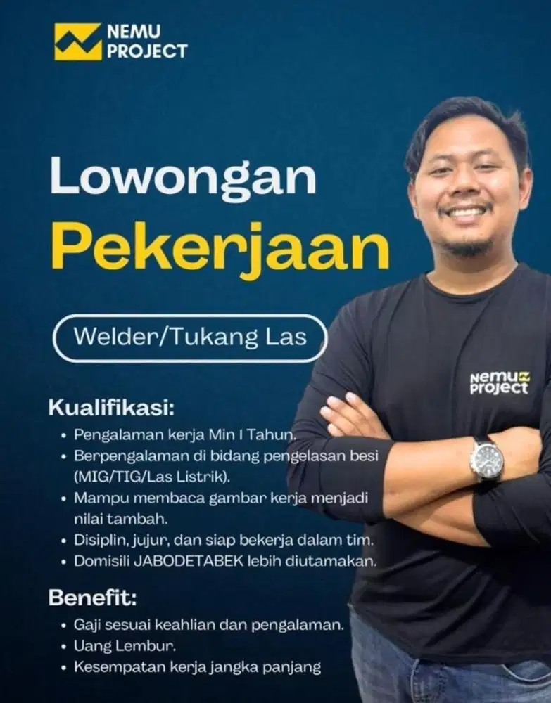 Dibutuhkan Tukang Las Berpengalaman