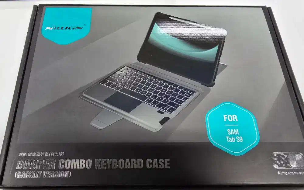 Nillkin Backlit Keyboard Case Samsung Tab S9, S9FE, S10FE