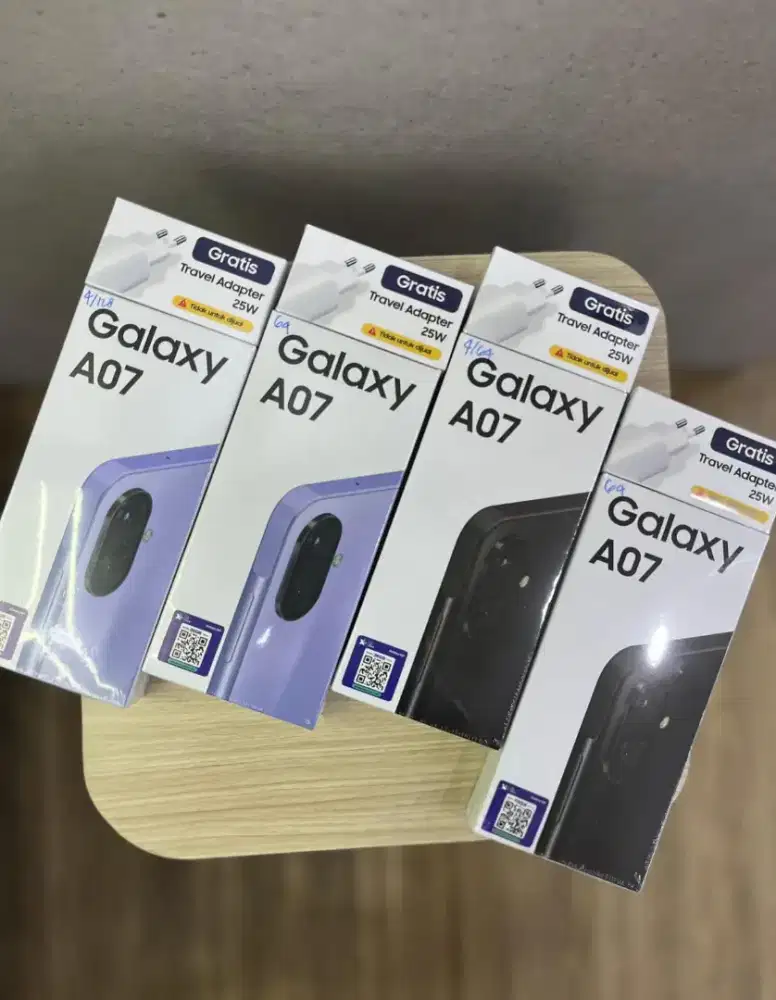 SAMSUNG A07 4/64 GB garansi Resmi New Segel No Adaptor