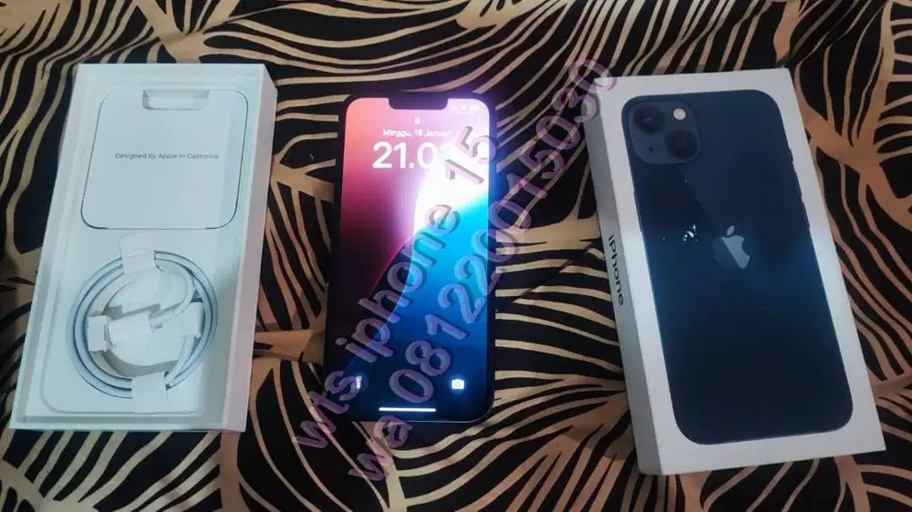 iphone 13 ibox 128gb midnight black garansi resmi